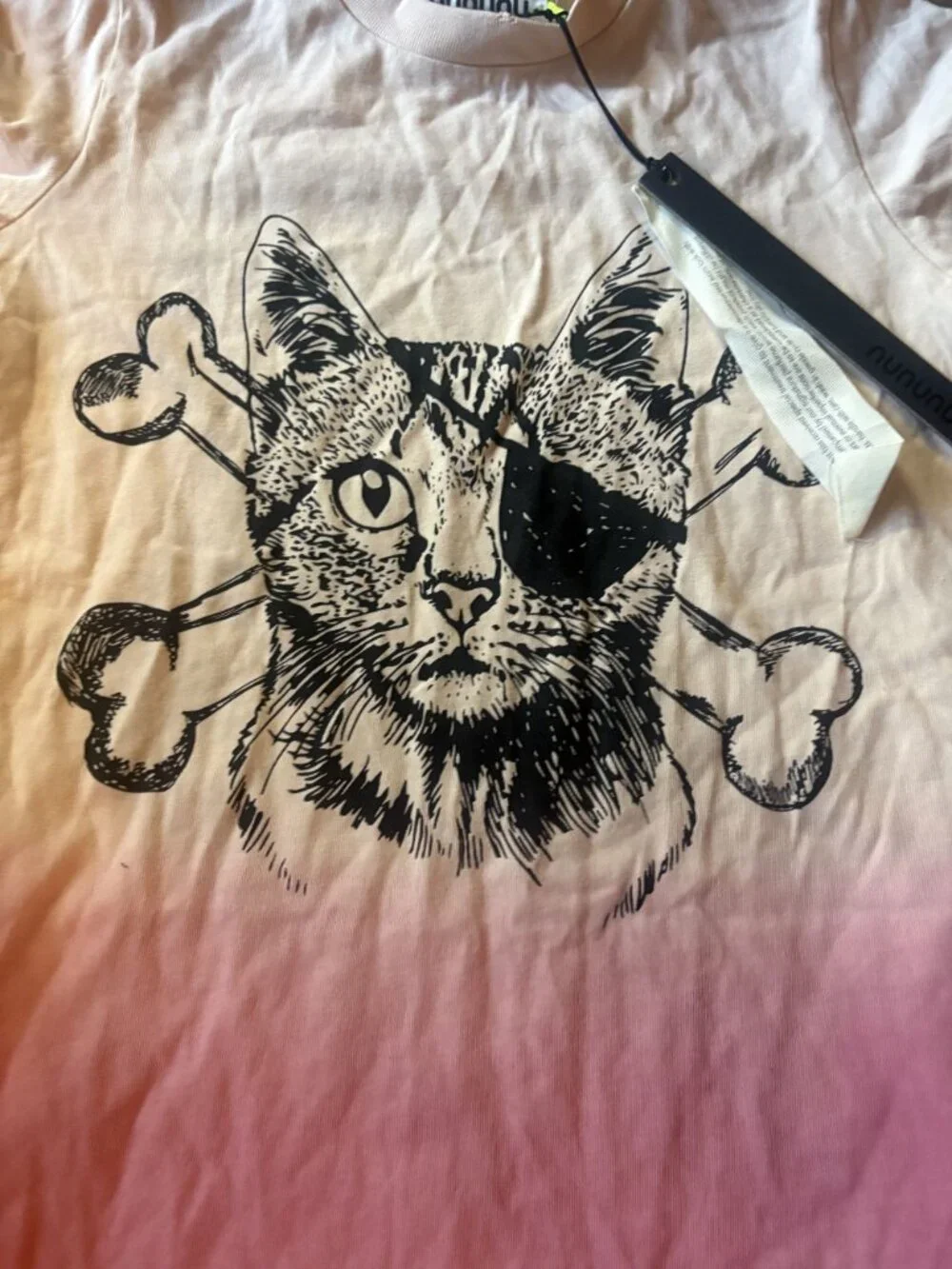 nununu Captain Cat A Dress in Hot Pink
